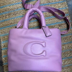 Coach Quilted Pink pillow tote bag
